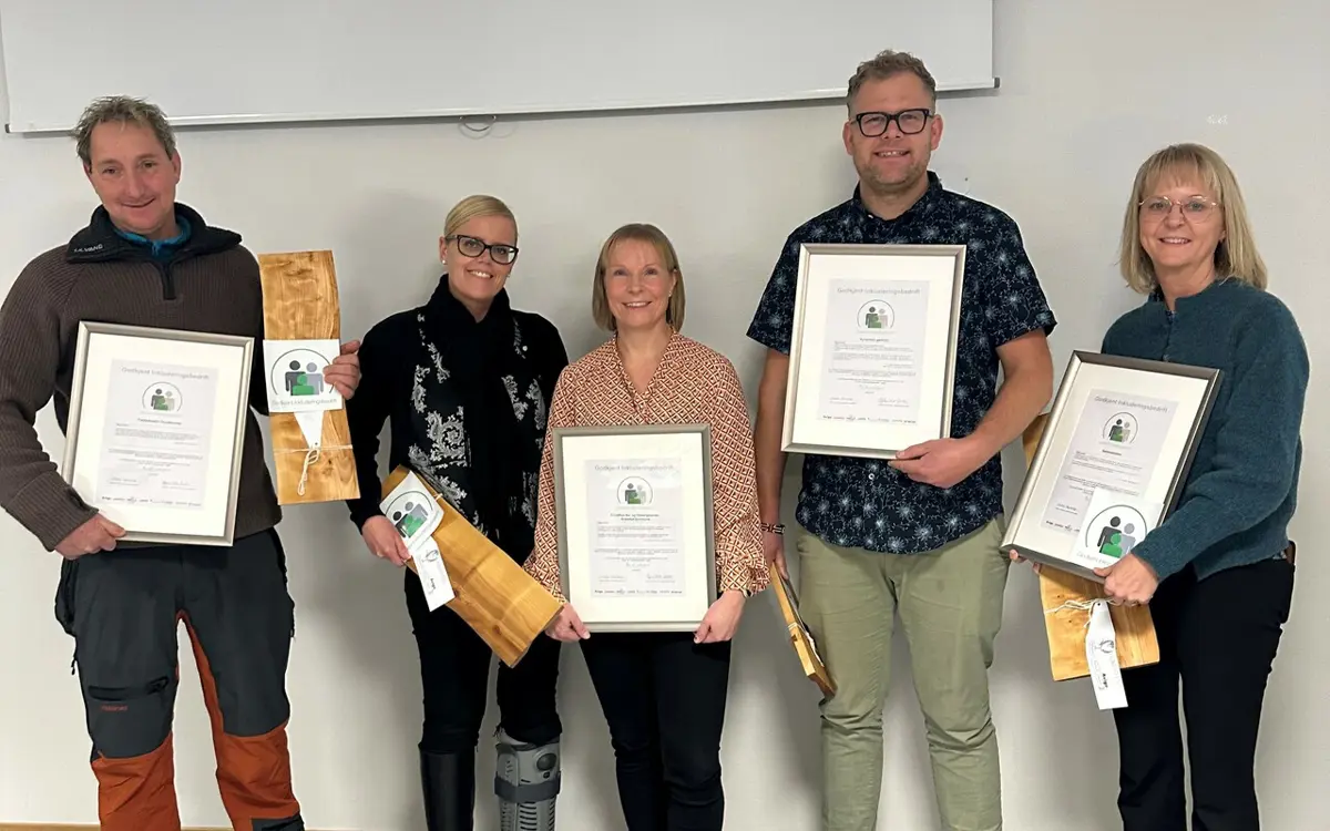 Flakkefossen Hundesenter, Syvertsens gartneri, Frivolltun bo- og omsorgssenter og Sørlandslisten mottok pris for sitt langvarige arbeid med inkluderende arbeidsliv.