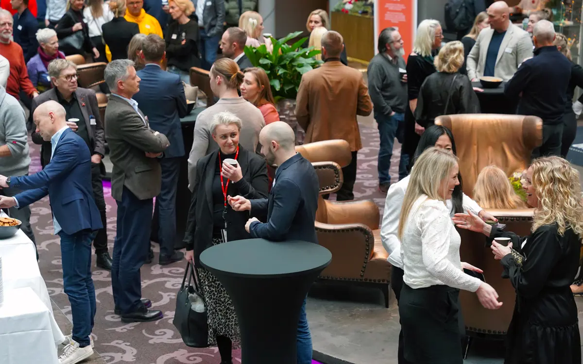 Næringsforeningens julemingling, et av de siste arrangementene i 2024. (Foto: Næringsforeningen)