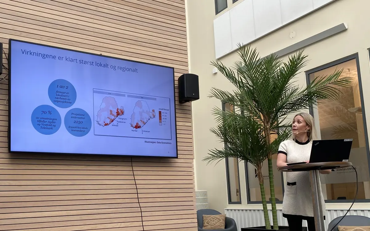 Prosjektutviklingssjef for E39 og E18 i Nye veier Benedichte Limmesand Hellestøl. 