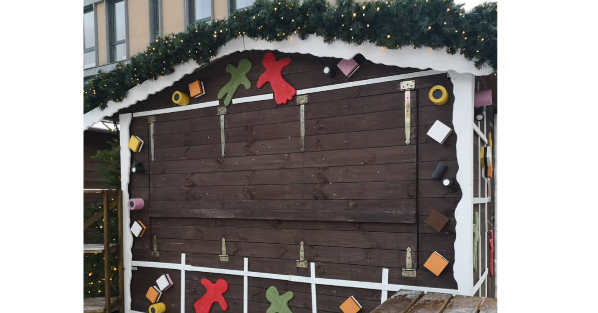 Er tilstede på julemarkedet på Torvet